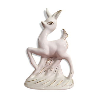 Soliflor ceramic fawn vase "Bambi" 50s Retro Vintage