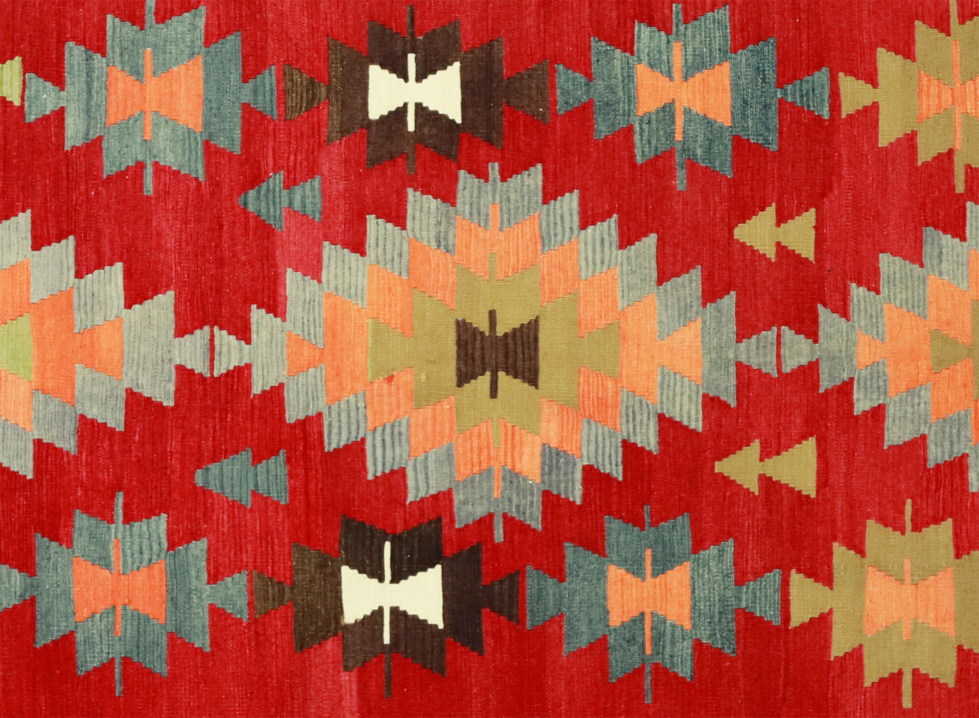 Anatolian handmade kilim rug 300 cm x 182 cm