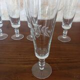 Set of 6 champagne flutes