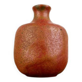 Vase en céramique de studio brutaliste allemand du milieu du siècle par Lu et Gerd Grove, 1968