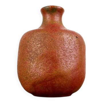 Mid-Century German Brutalist Studio Pottery Vase by Lu and Gerd Grove, 1968