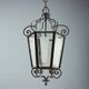 Old iron and glass lanterns, Italy, early 20th century.
