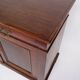 Low antique sideboard - hand polished mahogany - fixed shelves - 1880s