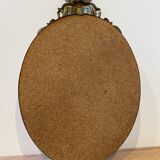 Oval bronze mirror