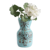 Rare vase by Roger Capron (1922-2006) with an earthenware shoulder.