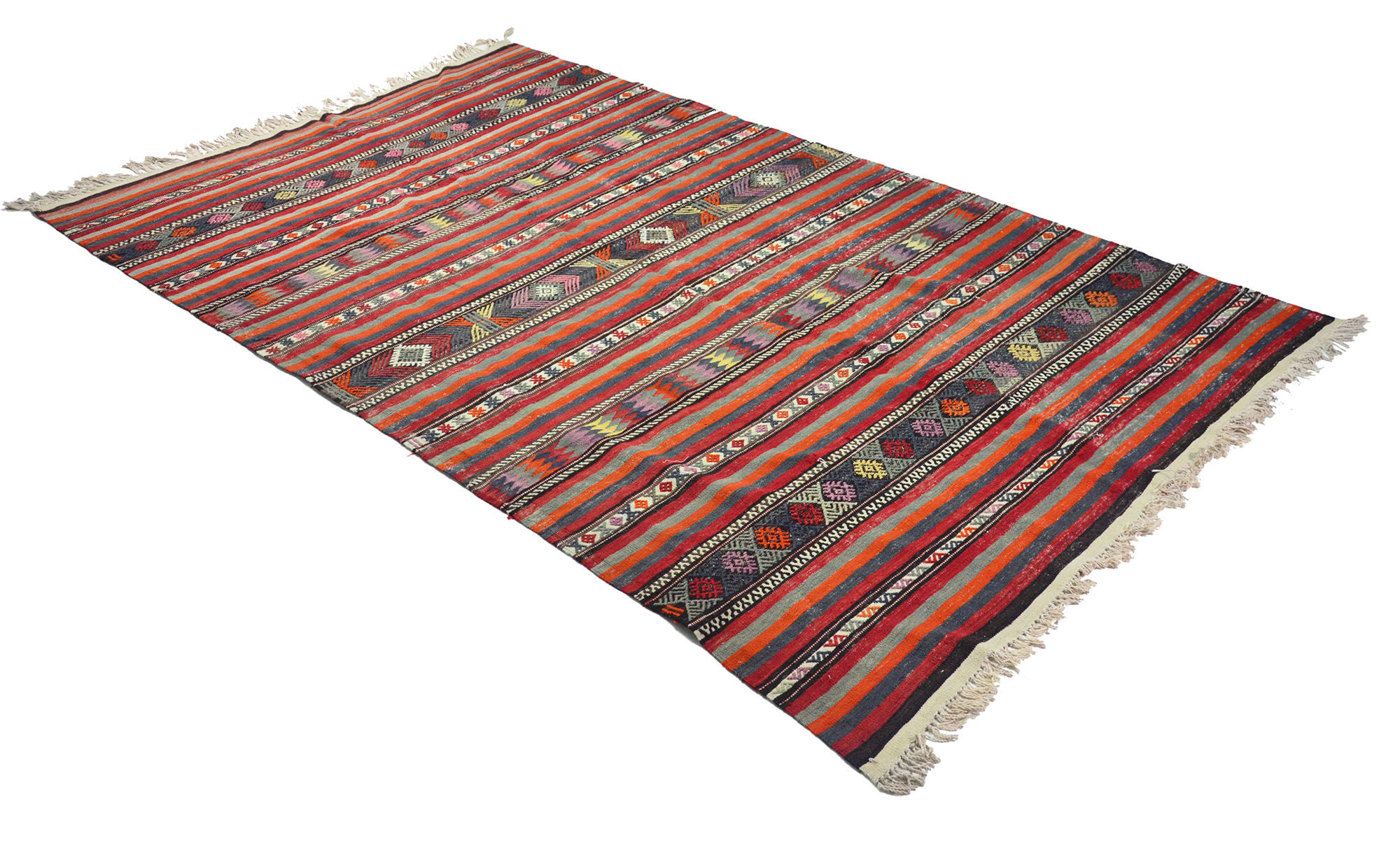 Anatolian handmade kilim rug 315 cm x 195 cm