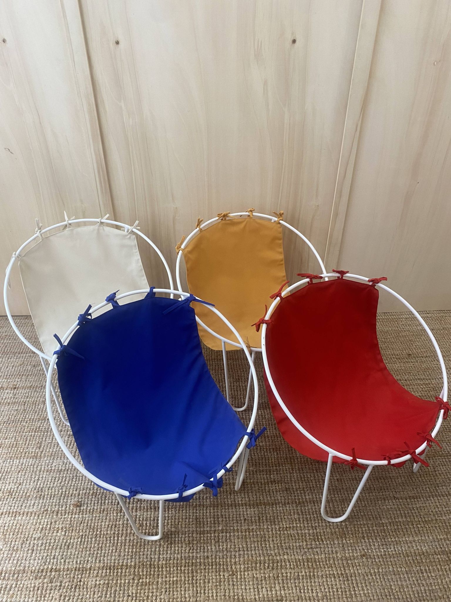 4 outdoor armchairs - 1950s - France
