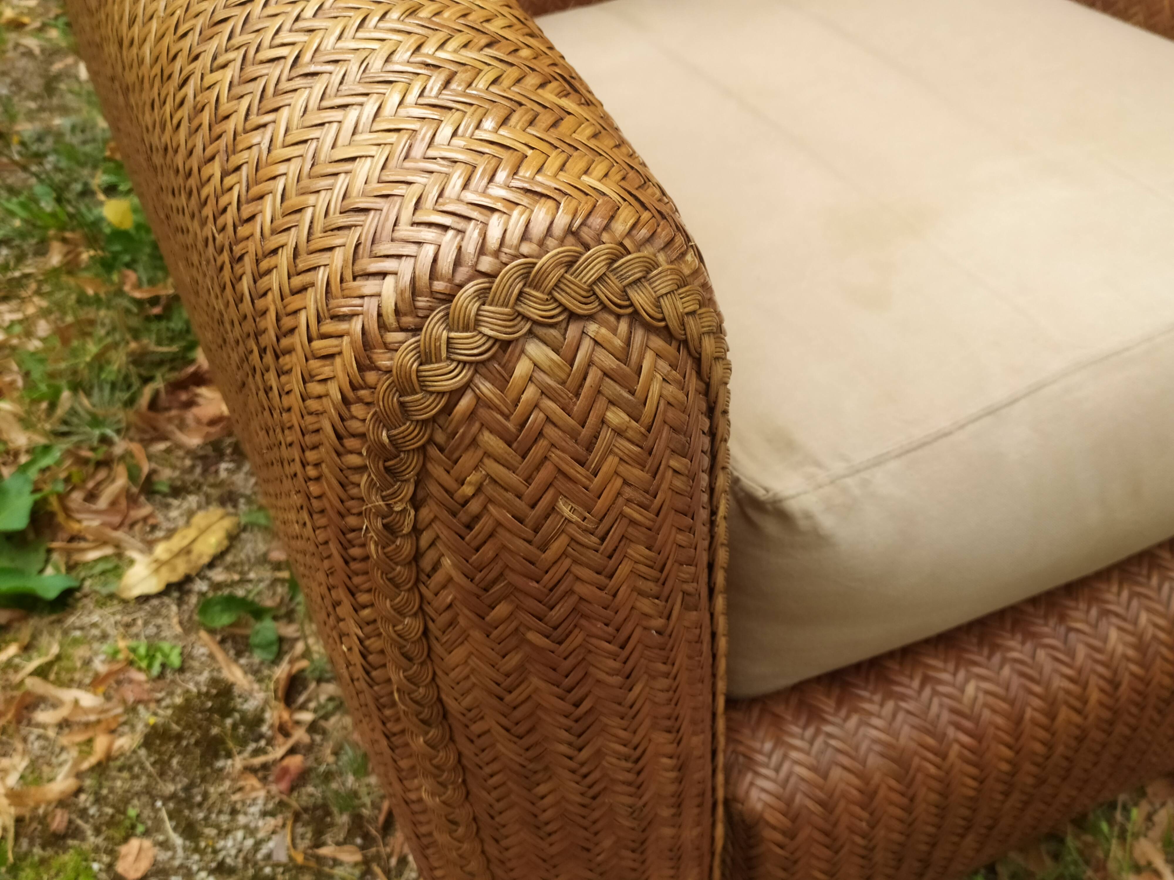 Rattan armchair