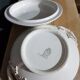 Vegetable lot & 4 matching flat plates Digoin Sarreguemines