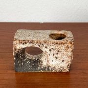 Brutalist Fat Lava vase from the mid-century by Van Woerden for Vest Keramik, 1960s.