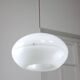 Italian Space Age Big White Doughnut Lamp, 70s