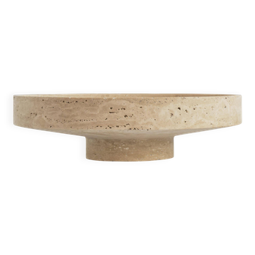 XL travertine narrow bowl