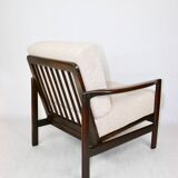 Beige boucle Lounge Chair by Z. Baczyk, 1970s