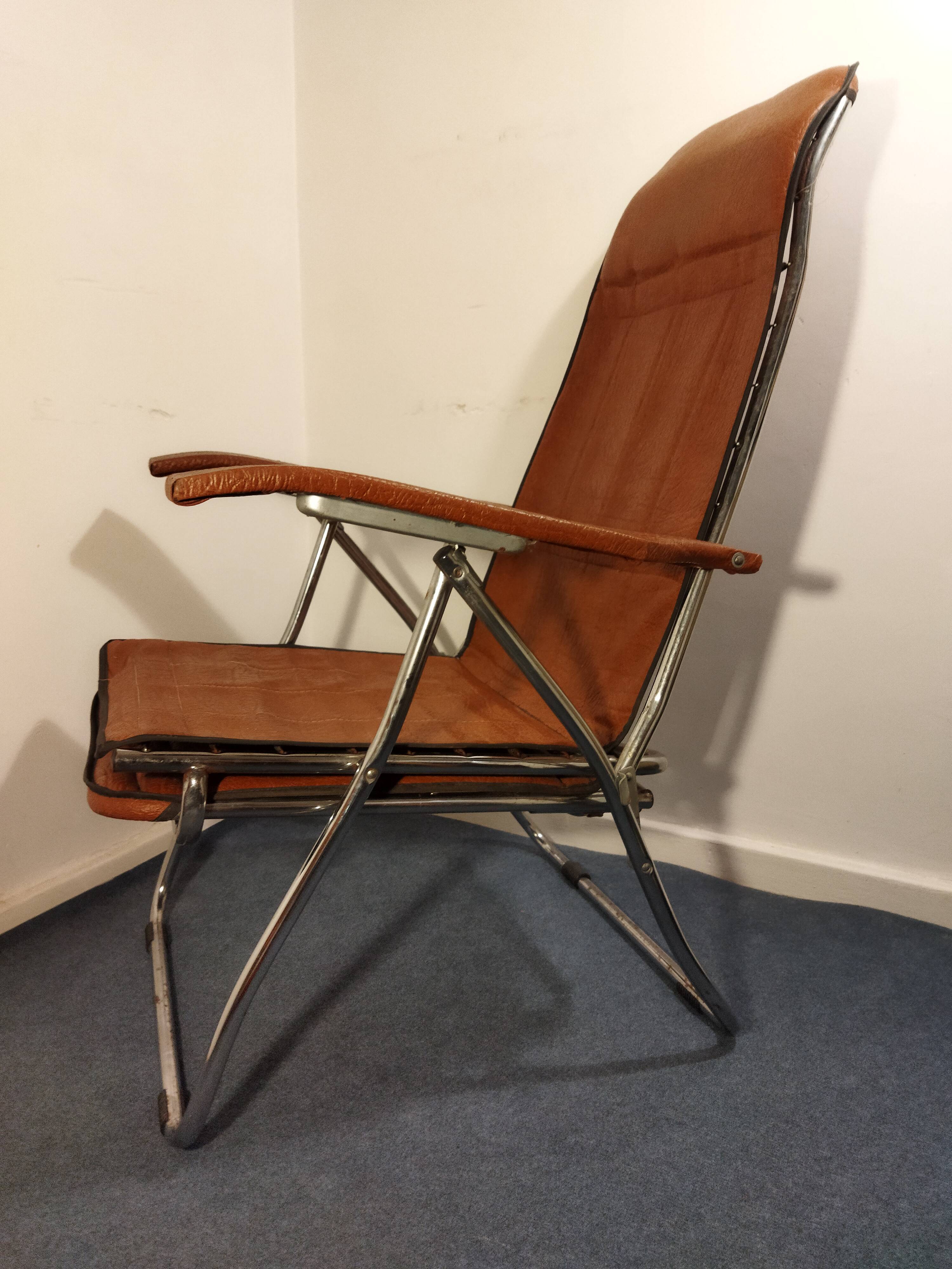 Italian folding armchair