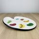 Ceramic cheese platter by Elchinger, 1950s, palette.