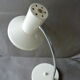White metal lamp with flexible arm from the 50s