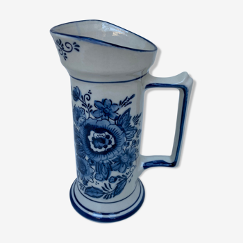 Delft earthenware pitcher / vase