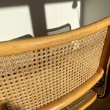 Paire de chaises cannées italiennes design Breuer