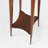 Art deco piedestal or console table in oak, France ca. 1940