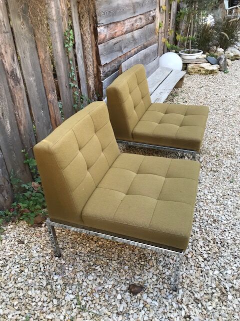 Armchairs by Joseph André Motte for Airborne, 60/70