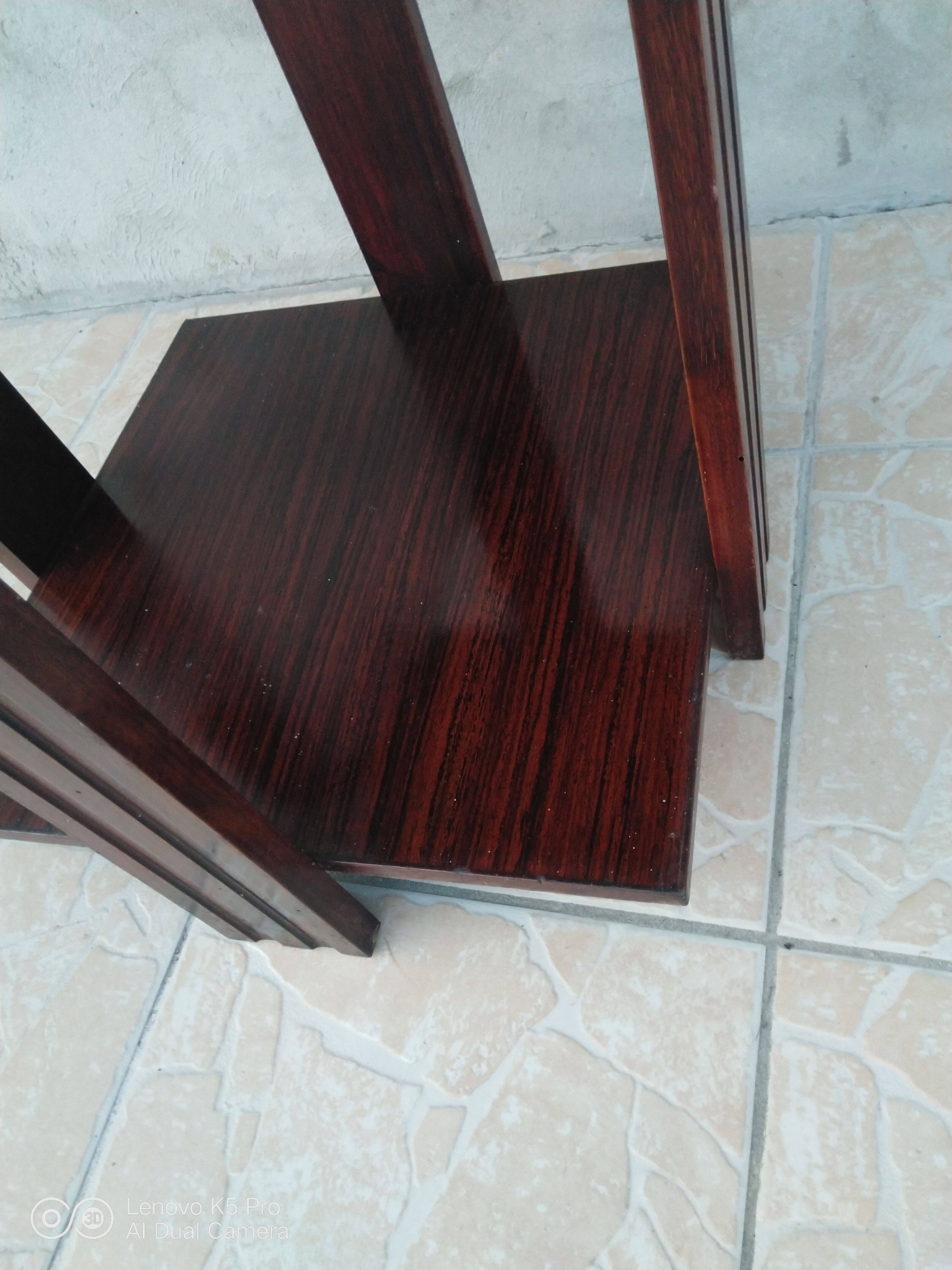 Art Deco side table in macassar ebony