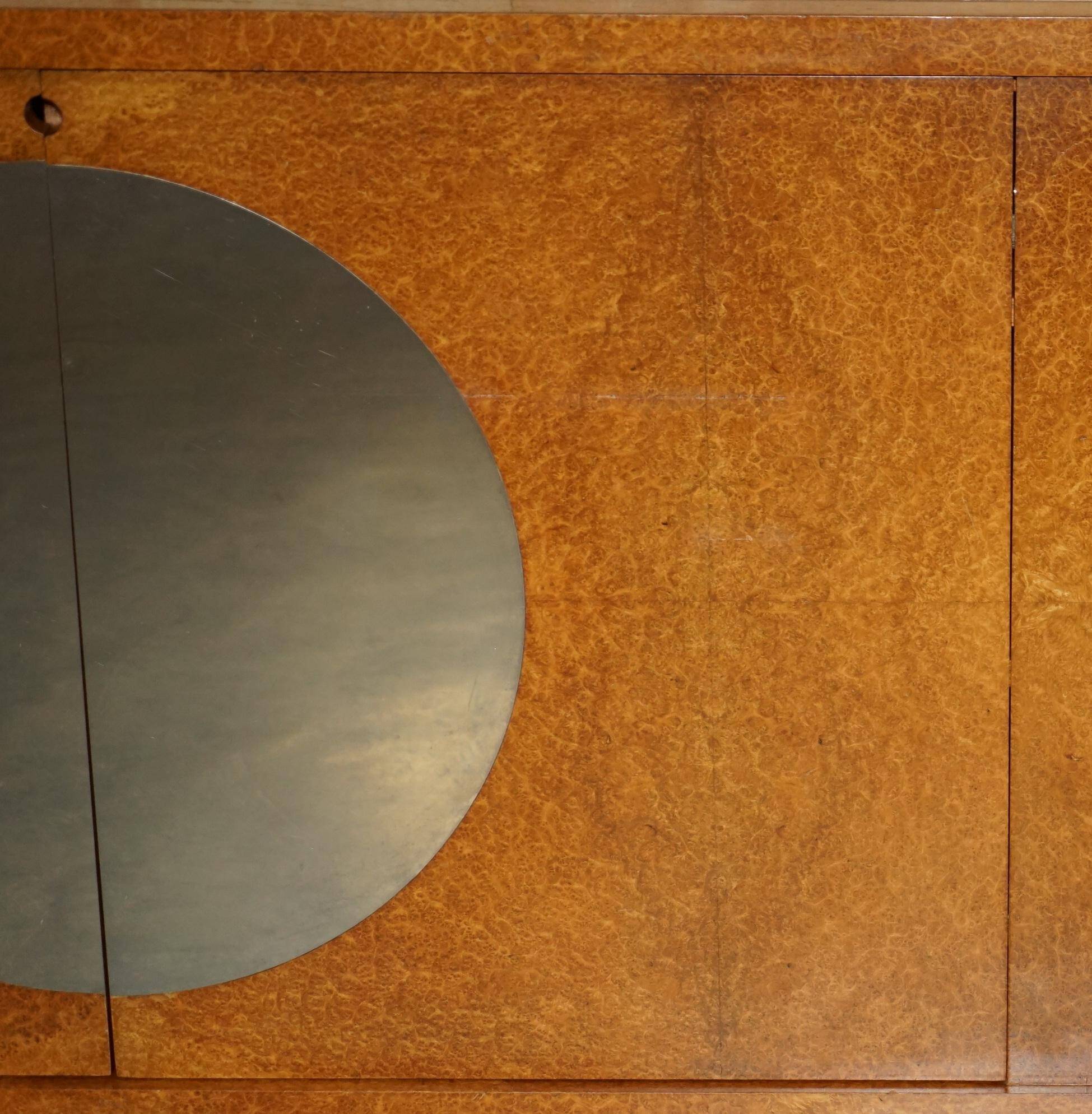 Soane Britain buffet for Bentley in Amboyna burl wood and polished metal.