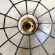 Vintage mother-of-pearl and brass pendant light