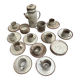 Vintage coffee and tea set in glazed stoneware from Puis potters - 15 pieces
