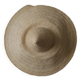 Chapeau paille osier tressé main fabrication artisanale objet décoration campagne bohème ethnique