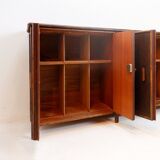Rattan sideboard with bamboo handles - 1960s