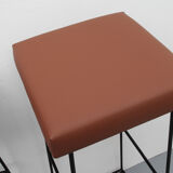 Set of 4 bar-stools Wire 1960s