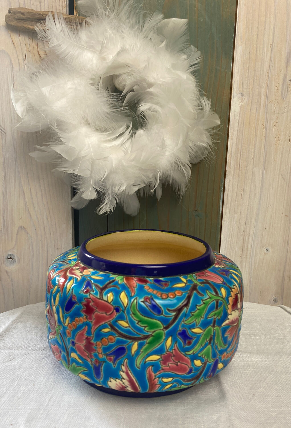 Old factory vase of Longwy