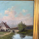 Oil on canvas, old, signed Th. Linsyer (19th-20th century) – gilded frame