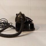 Old Belgian RTT 56B dial telephone in black bakelite