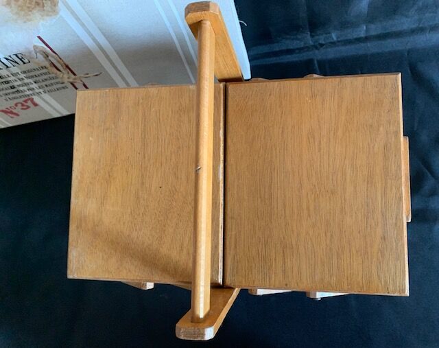 Worker drink sewing Scandinavian feet compass