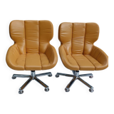 Pair of vintage Vitra 70s armchairs