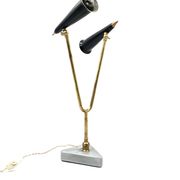 Mid-century double light table lamp, Italy 1960s