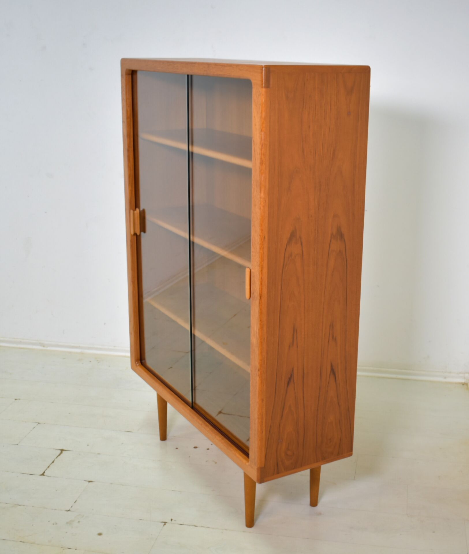 Showcase by CFC Silkeborg 1970s Teak display cabinet danish