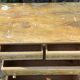 Commode en bois peint a décor de fleurs