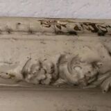 Antique 19th Century Mirror Carved Wood Frame 67x 55 Cm