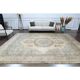 1960s Vintage Persian Handmade Wool Cotton Beige Area Rug 290x385