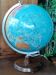 Ancien globe terrestre lumineux mappemonde en verre