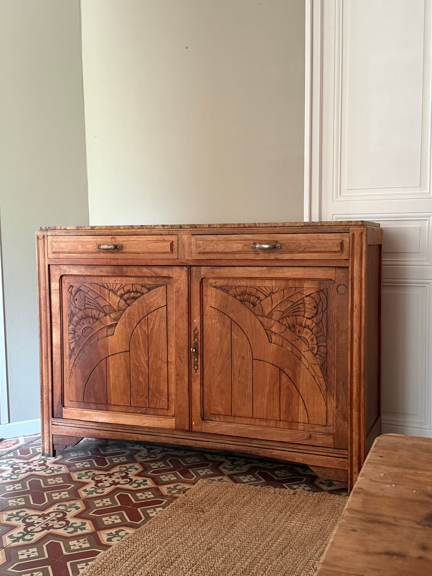 Art Deco oak sideboard