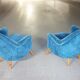 Superb pair of chairs 50 60 organic years