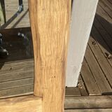 Mirror with irregular wood