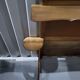 Authentic old vintage solid oak headboard in very good condition