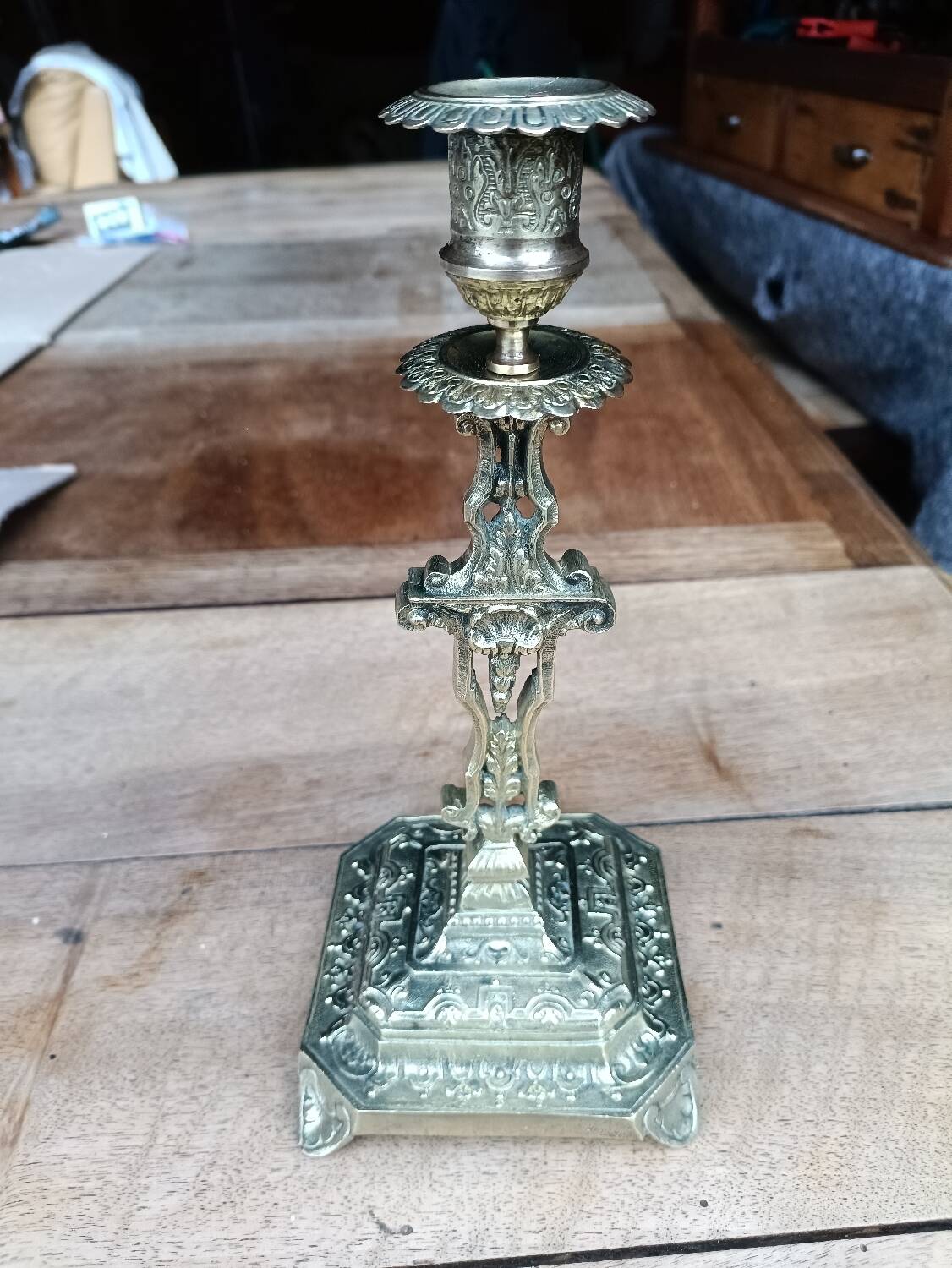 Bougeoir second Empire en bronze