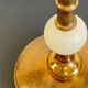 Vintage marble and velvet metal lamp