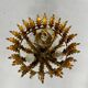 Antique chandelier with brass tassels, Banci design, Florence, Italy, 1950s