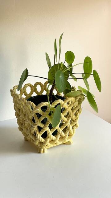 Vintage Braided Cache-Pot